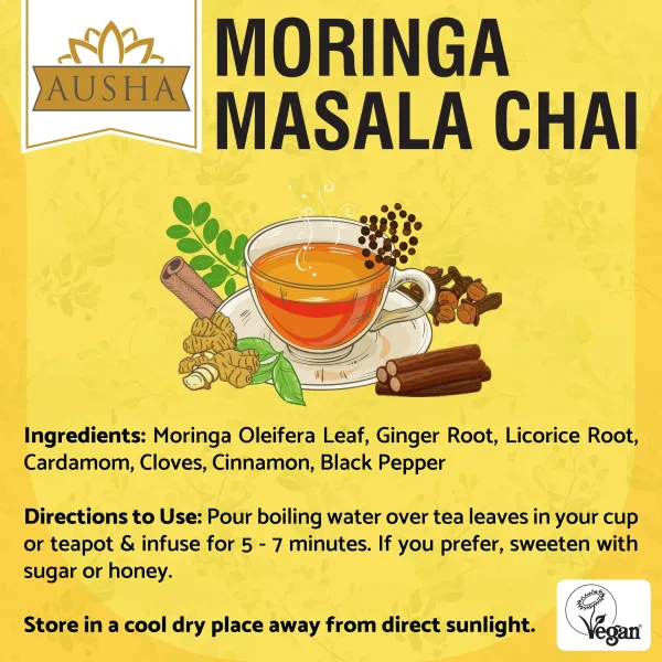 Ausha Moringa Masala Chai 100g Ausha Moringa Masala Chai 100g