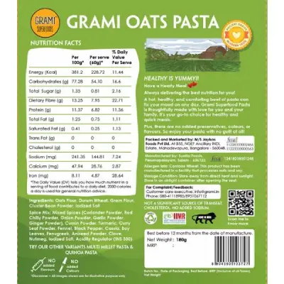 GRAMI 3-IN-1 PASTA (OATS, QUINOA AND MULTI) GRAMI 3-IN-1 PASTA (OATS, QUINOA AND MULTI)
