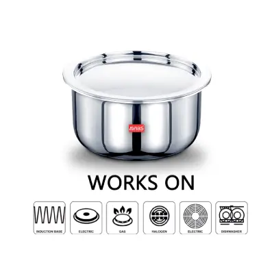 SS Utensils – Riara 3 Ply Tope with SS Lid 18cm SS Utensils – Riara 3 Ply Tope with SS Lid 18cm