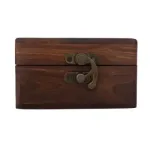 Box Carved With Elephant Inlaid 4x4 Inch_2