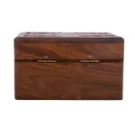 Box Carved With Elephant Inlaid 4x4 Inch_7