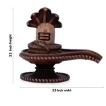 CR Shivling with Nag 2.3 Inch - 0.128kg_5