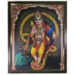 Sri Vishnu Kalyanam Picture with wooden frame – 18 x 22 inches