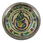 Annapakshi Meenakari Pooja Plate - 9 inch_1