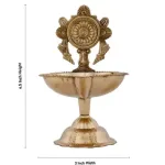 Chakra Lamp No 3 - Brass - 4.5 Inch - 130 Gms_5