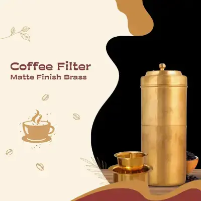 Coffee Filter No 3 – Matte Finish – Brass – 8 Inch – 410 Gms Coffee Filter No 3 – Matte Finish – Brass – 8 Inch – 410 Gms