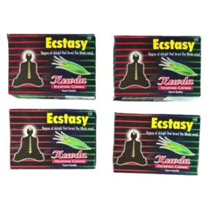 Ecstasy Kewda Incense Cones 25Gms (Pack of 4)