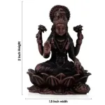 Lakshmi Sitting On Lotus - Copper - 2 Inch - 70 Gms_5
