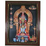 Raja Alangaram Murugan Picture with wooden frame - 14 x 11 inches_1