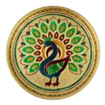 SS Meenakari Plate Round No9 8 Inch (.170kg)_2