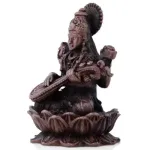Saraswati Sitting On Lotus - Copper - 2 Inch - 70 Gms_3