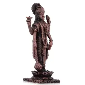 Vishnu Standing On Lotus – Copper – 2.75 Inch – 65 Gms