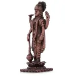 Vishnu Standing On Lotus - Copper - 2.75 Inch - 65 Gms_3