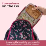 Avifresh Duo Insulated SS Lunch Box-Light Pink_4