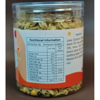 Dhurya JOWAR FLAKES MIX KATTA MEETA 100GMS Dhurya JOWAR FLAKES MIX KATTA MEETA 100GMS