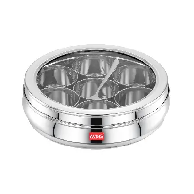 SS Utensils – Avias Spice Box Deluxe GL (Medium) SS Utensils – Avias Spice Box Deluxe GL (Medium)