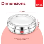 SS Utensils - Avias Spice Box Deluxe SS (Small)_dimensions - medium
