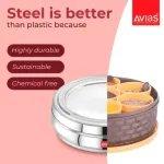 SS Utensils - Avias Spice Box Deluxe SS (Small)_steel better