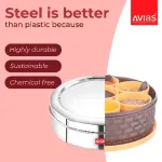 SS Utensils - Avias Spice Box Elegant SS (Small)_steel better