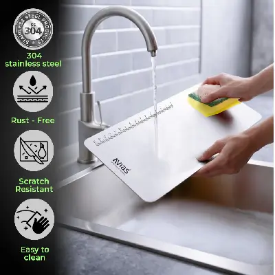 Stainless Steel Chopping Board ( 40*30 cm ) Stainless Steel Chopping Board ( 40*30 cm )