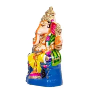 Ganapathi Simhasanam – 18 Inch – Colour Right Trunk