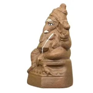 Ganapati Maha – Clay – 8 Inch Right Trunk