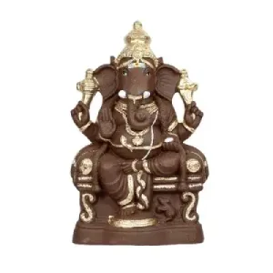 Ganapati Simhasanam New – Gold – 18 Inch Left Trunk