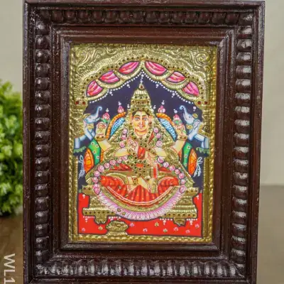 Tanjore Painting – Gajalakshmi – Flat (Gold Foil) – 8×6 inch – WL1823 Tanjore Painting – Gajalakshmi – Flat (Gold Foil) – 8×6 inch – WL1823