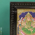 Tanjore Painting - Gajalakshmi - Flat (Gold Foil) - 8x6 inch - WL1823_5
