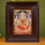 Tanjore Painting - Gajalakshmi - Flat (Gold Foil) - 8x6 inch - WL1823_7