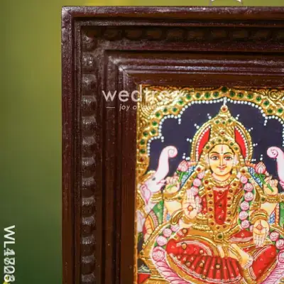 Tanjore Painting – Gajalakshmi – Flat (Gold Foil) – 8×6 inch – WL1823 Tanjore Painting – Gajalakshmi – Flat (Gold Foil) – 8×6 inch – WL1823