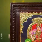 Tanjore Painting - Lalitha Tripura Sundari - Flat (Gold Foil) - 12x10 inch - WL4703_4