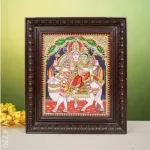 Tanjore Painting - Rishaba Vaghana - Flat (Gold Foil) - 12x10 inch - WL4770_4 (1)