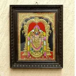 Tanjore Painting - Tirupathi Balaji - Flat (Gold Foil) - 15x12 inch - WL3970_3