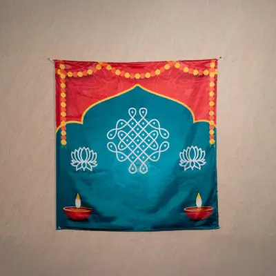 Back Drop Design – Kolam Prints – WBG1871 Back Drop Design – Kolam Prints – WBG1871