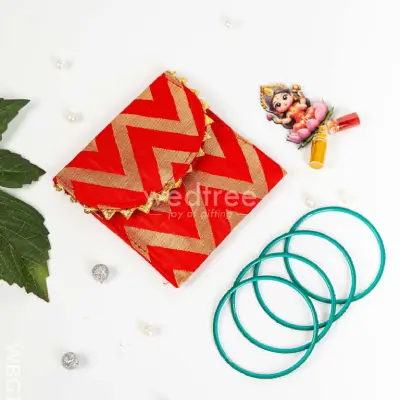 Designer Purse with Bangle & Manjal Kumkum – WBG1633-1 Designer Purse with Bangle & Manjal Kumkum – WBG1633-1
