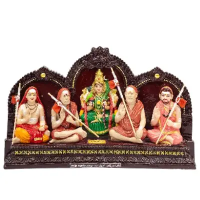 Kanchi Kamakshi Guruparampara – Resin – 8 Inches Kanchi Kamakshi Guruparampara – Resin – 8 Inches