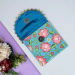 Pichwai Printed Coin Purse - 4 inch _ 7