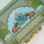 Decorative 2 Jar Dry Fruit Box - Green_5