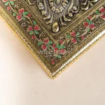 Oxidized Dry Fruit Box Embossed with Flower_7