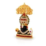 Balaji Bust with Umbrella Black - Stone - 2.75 Inch - 2