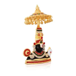 Balaji Bust with Umbrella Black – Stone – 4.75 Inch