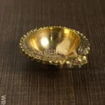 German Silver Annapakshi Diya-3inch-WBG1814 German Silver Annapakshi Diya-3inch-WBG1814