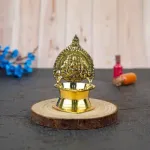 Zinc Alloy Shanku Chakra Diya-Silver-3inch-WBG1799-2 Zinc Alloy Shanku Chakra Diya-Silver-3inch-WBG1799-2