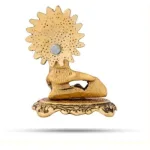 Golden Small Butter Krishna - Aluminium - 3.5 Inch - 75 Gms - 4