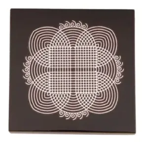 Manai - Rangoli Design - Square - 3 x 3 Inch