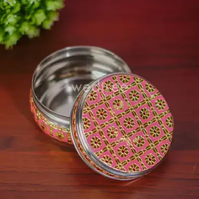 Meenakari Poori Box Pista Green-WBG1269-3 Meenakari Poori Box Pista Green-WBG1269-3