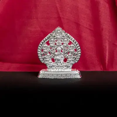 Murti-Ashtalakshmi-Silver Finish-3 inch-WBG1794-4 Murti-Ashtalakshmi-Silver Finish-3 inch-WBG1794-4