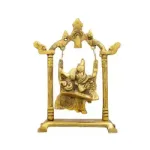 Radha Krishna Pencil Jhula - Golden - 7.5 Inch - 245 Gms_4