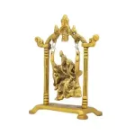 Radha Krishna Pencil Jhula - Golden - 7.5 Inch - 245 Gms_5